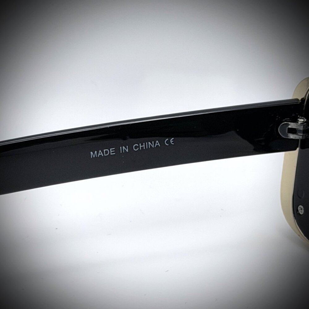 ANTHROPOLOGIE - I-SEA Ali Gold-Plated Black Sunglasses - Picture 7 of 9